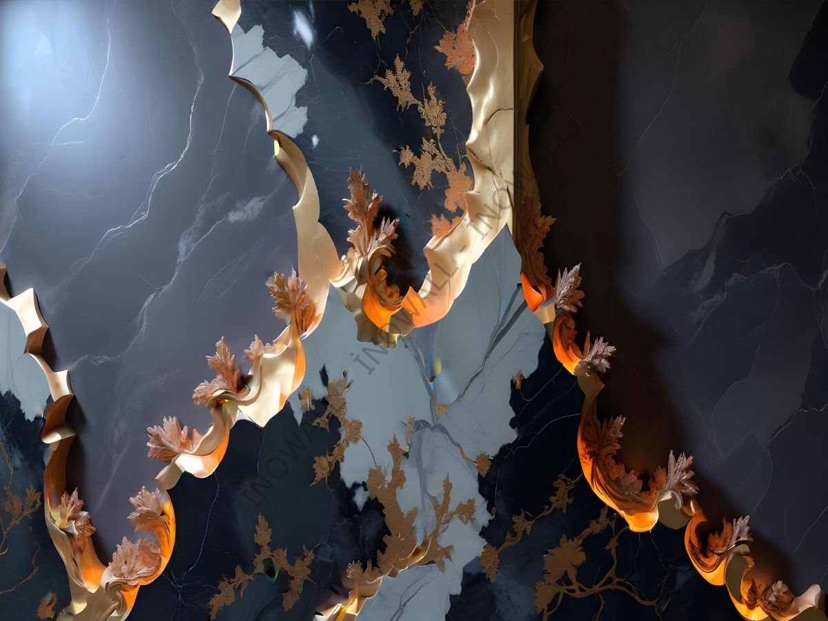 GOLD-G-1003 - YIRTILMAZ DUVAR KAĞIDI VE POSTER