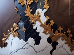 GOLD-G-1004 - YIRTILMAZ DUVAR KAĞIDI VE POSTER