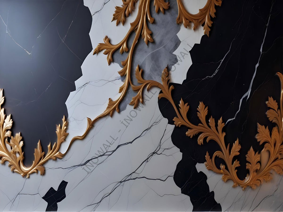 GOLD-G-1007 - YIRTILMAZ DUVAR KAĞIDI VE POSTER