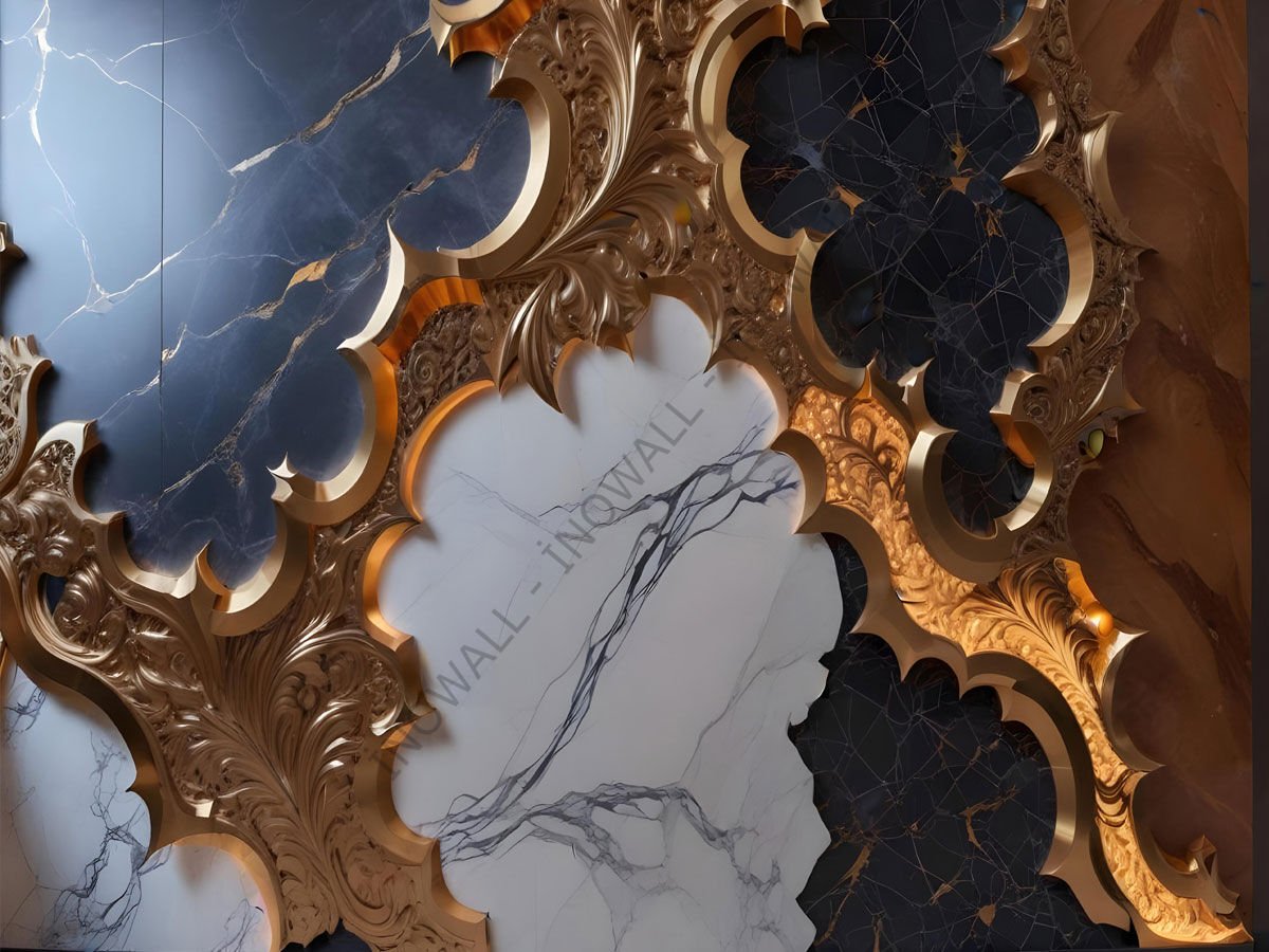 GOLD-G-1009 - YIRTILMAZ DUVAR KAĞIDI VE POSTER