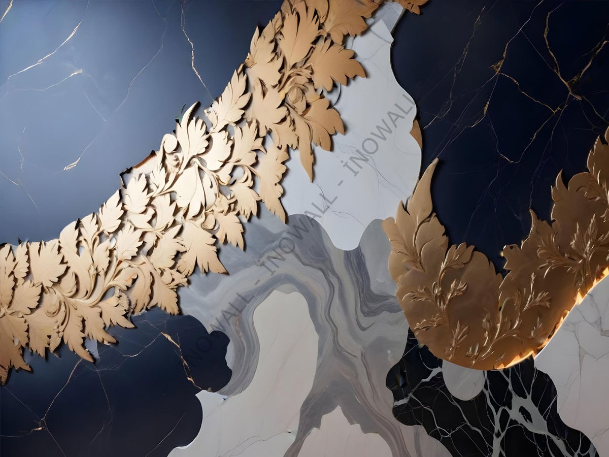 GOLD-G-1014 - YIRTILMAZ DUVAR KAĞIDI VE POSTER